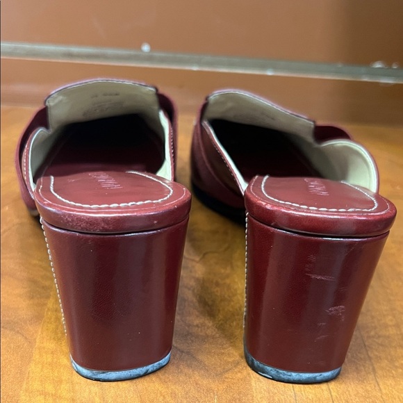 Nordstrom Burgundy Leather Mules - Picture 10 of 15
